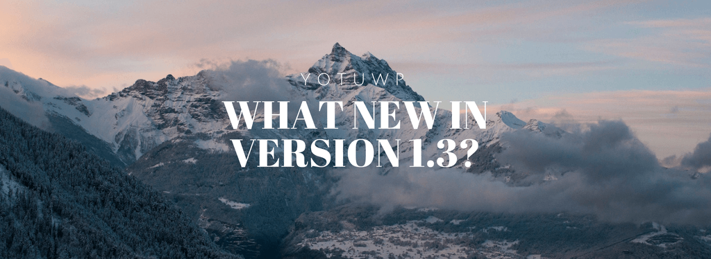 What new in version 1.3?