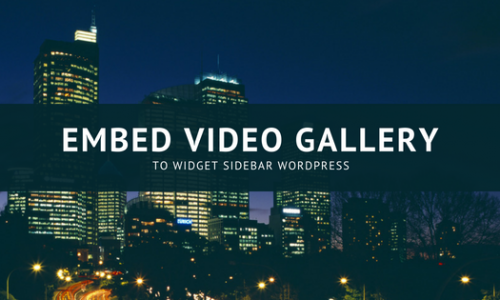 embed video gallery